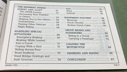 New Genuine Yamaha LIT-11626-07-31 Motorcycle Skill Test Practice Guide 1989