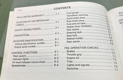 Genuine Yamaha LIT-11626-06-33 SH50U/SH50MU Owner's Manual 1987