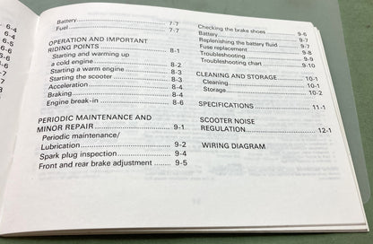 Genuine Yamaha LIT-11626-06-33 SH50U/SH50MU Owner's Manual 1987