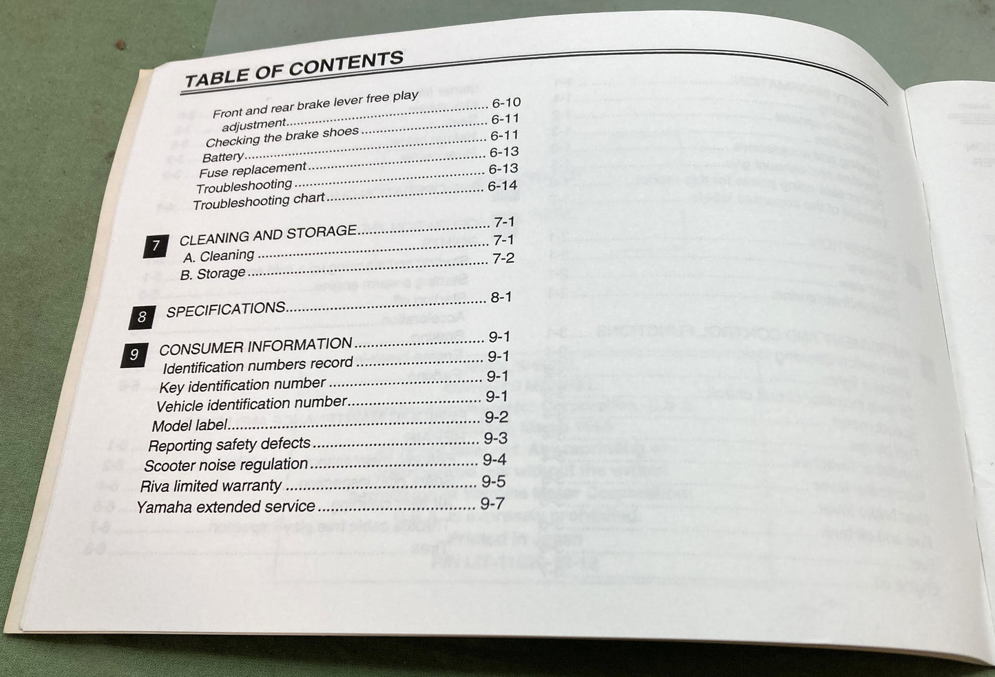 Genuine Yamaha LIT-11626-12-12 Razz SH50L SH50ML Owner's Manual 1998