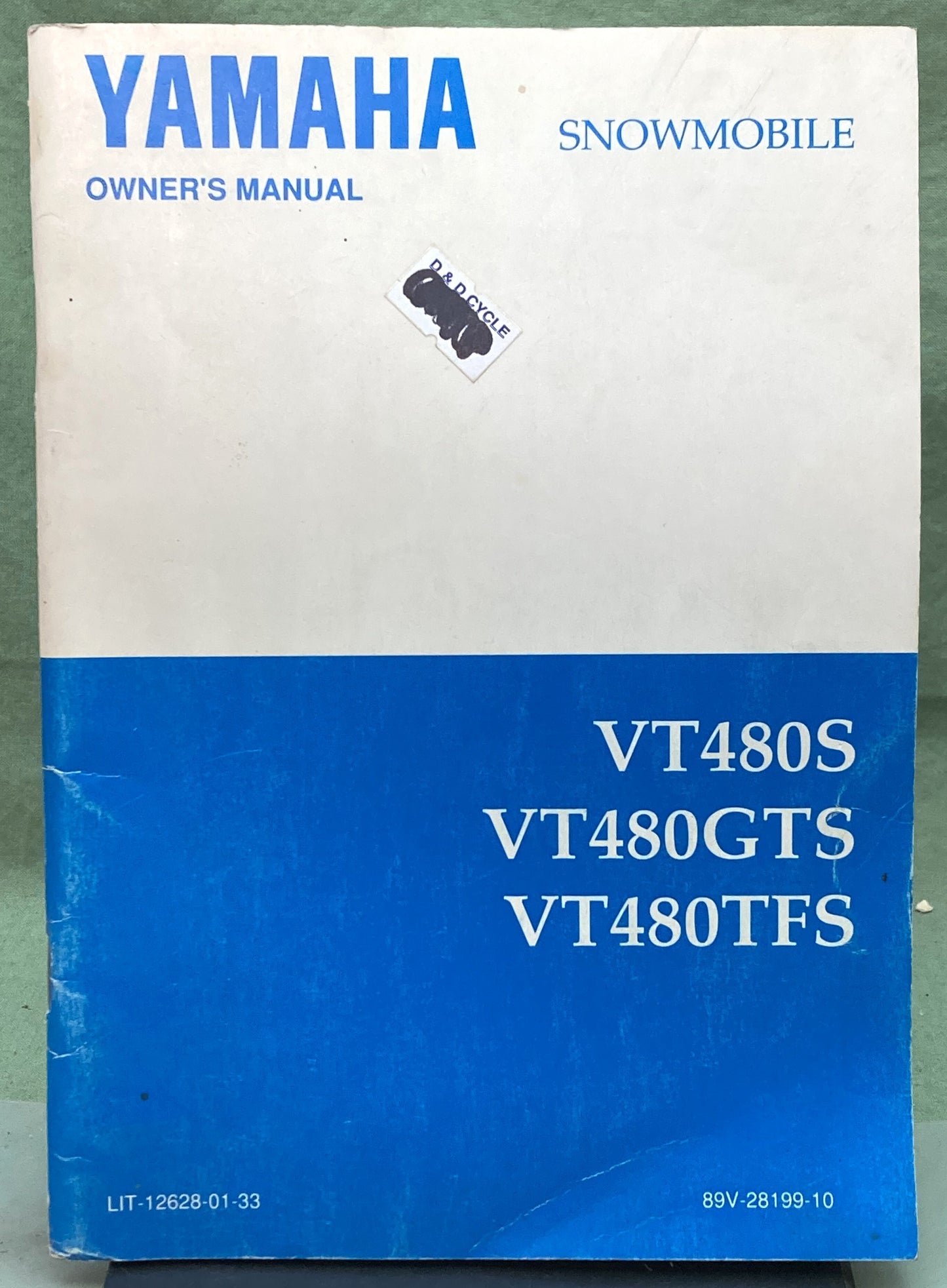 Genuine Yamaha LIT-12628-01-33 VT480S VT480GTS VT480TFS Owner's Manual 1991