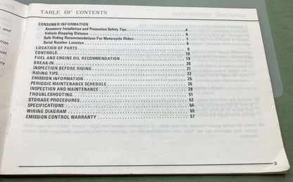 Genuine Suzuki 99011-37322-03A GN400T Owner's Manual 1981