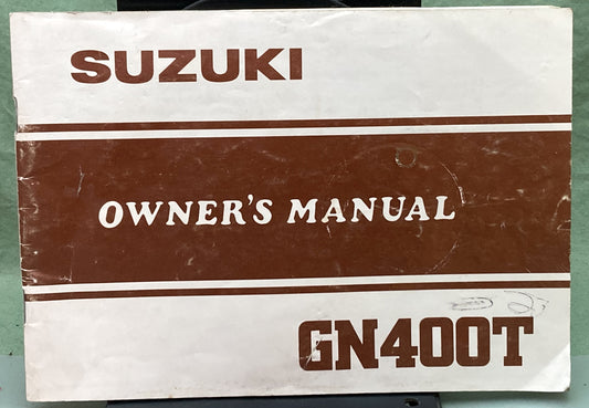 Genuine Suzuki 99011-37322-03A GN400T Owner's Manual 1981