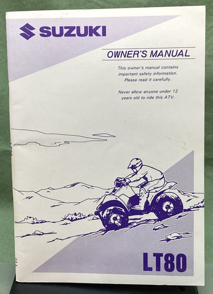 Genuine Suzuki 99011-40B59-03A LT80 Owner's Manual 1994