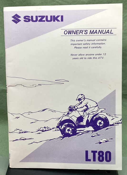 Genuine Suzuki 99011-40B59-03A LT80 Owner's Manual 1994