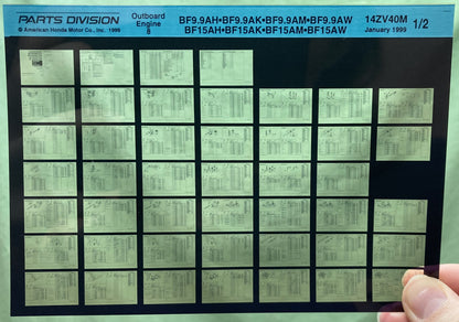 Genuine Parts Division Microfiche Lot Generator, Mower, Snow Blower, Gen. Engine