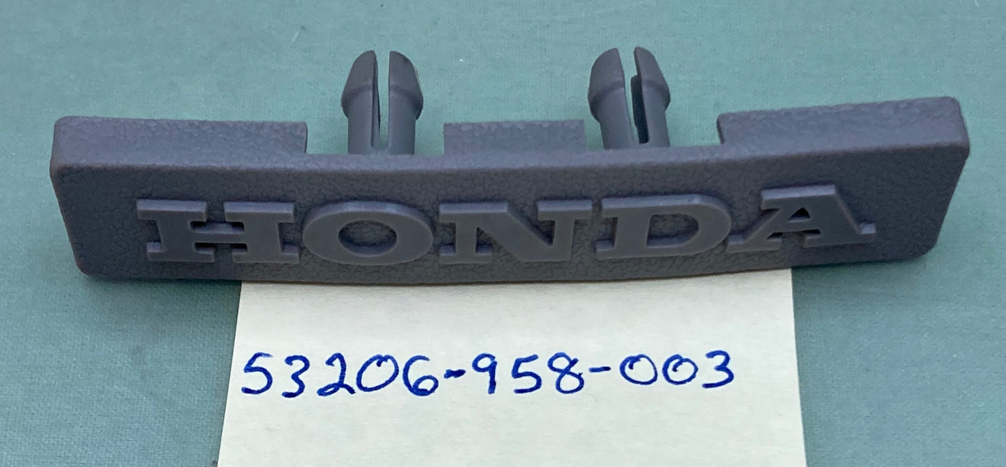 New Genuine Honda 53206-958-003 LABEL, HANDLEBAR COVER, GREY