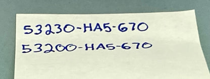 Honda 53230-HA5–670, 53200-HA5-670 Upper & Lower Triple Clamp 1985 350X