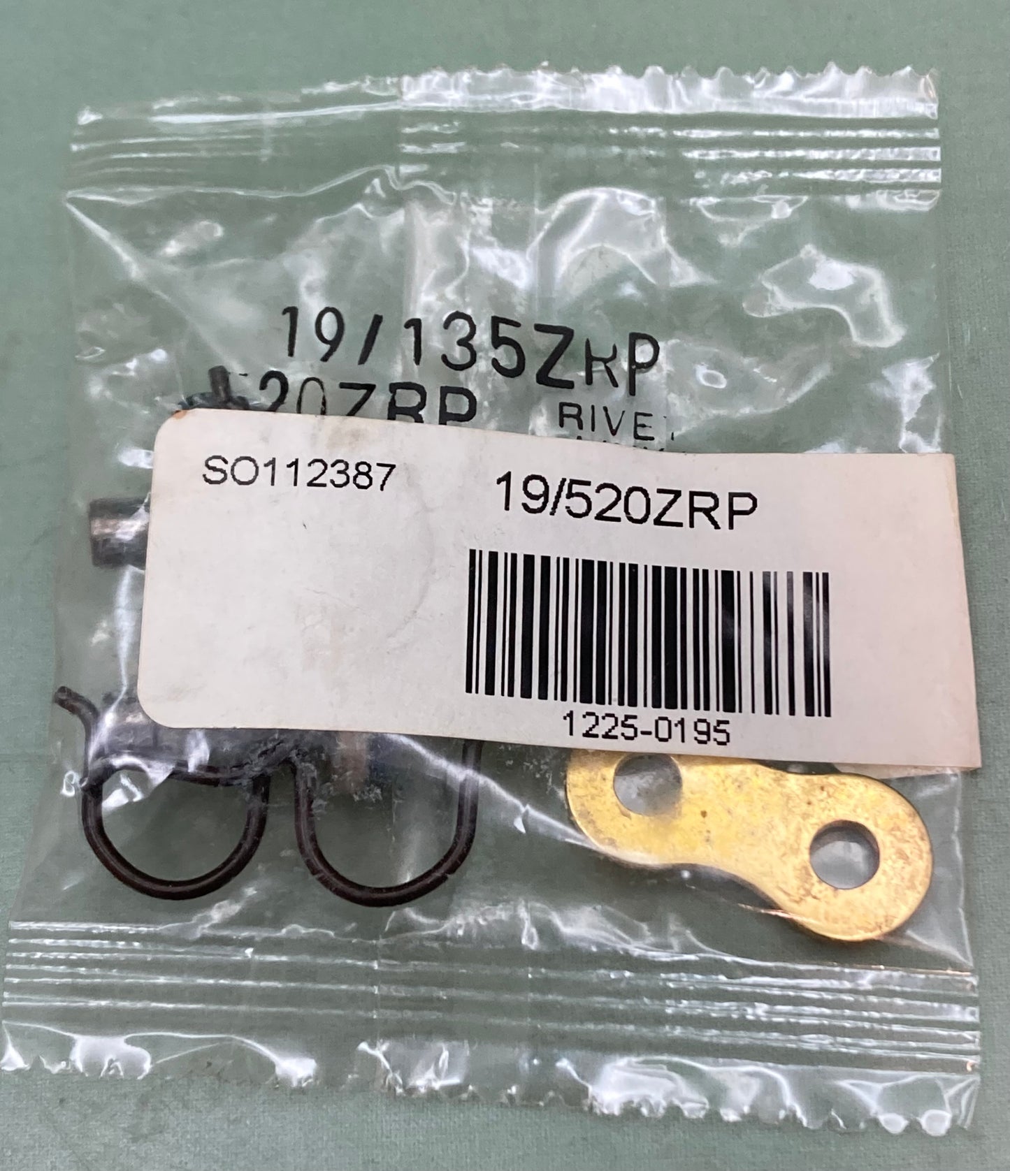New Replaces Regina 19/135ZRP Z-Ring Rivet Master Connecting Link Gold 1225-0195