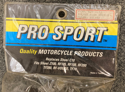 New Genuine Pro Sport 609-0153 Helmet Wind Shield, Silver
