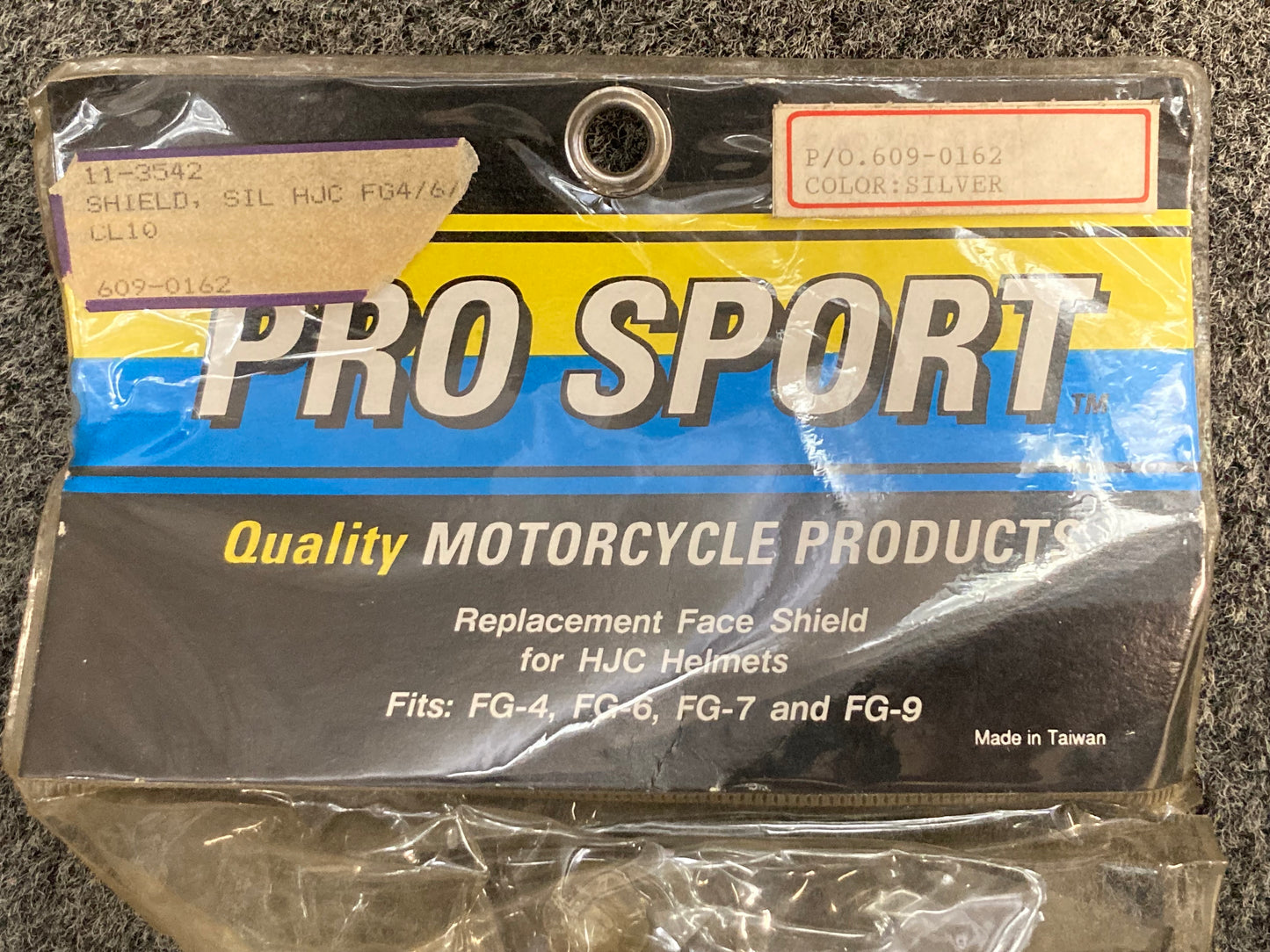 New Genuine Pro Sport 609-0162 Motorcycle Face Shield, Silver