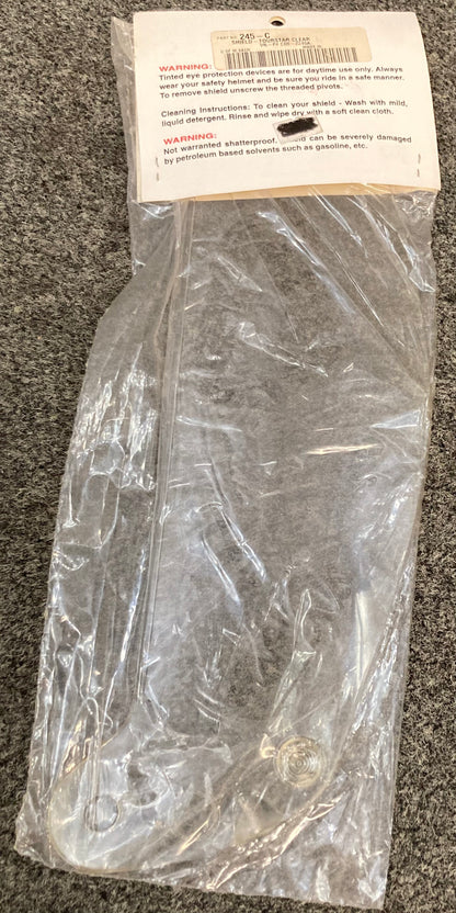 New Genuine Bell 245-C Helmet Shield - Tourstar Clear