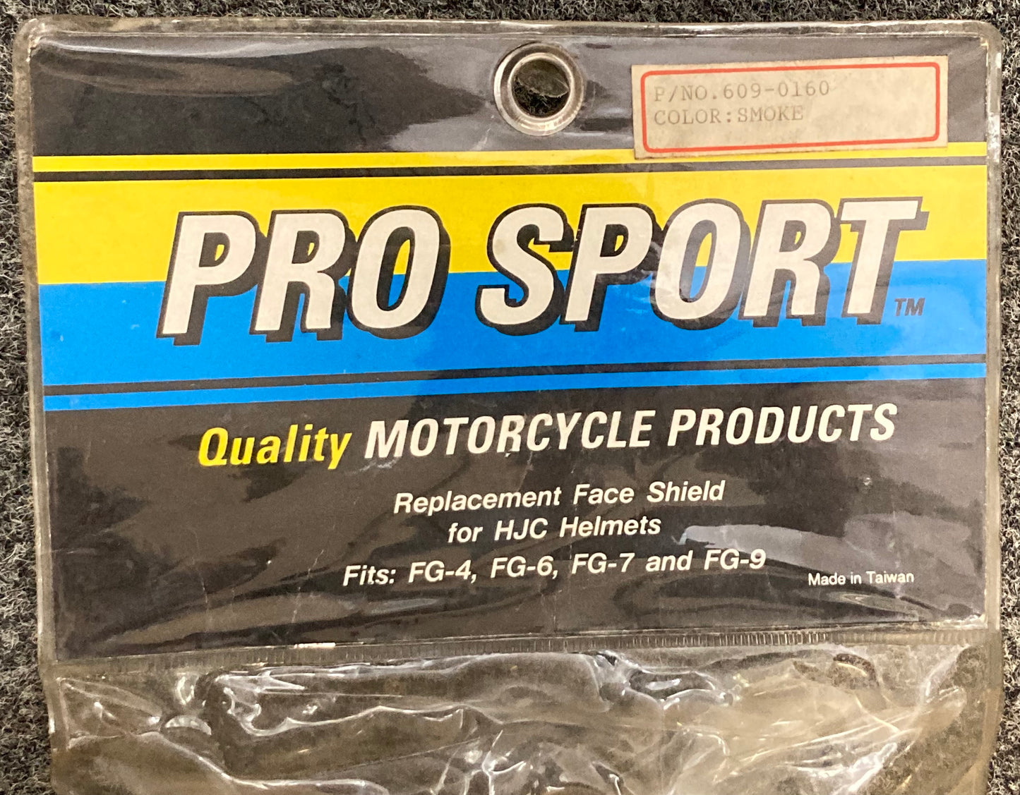 New Genuine Pro Sport 609-0160 Motorcycle Face Shield, Smoke
