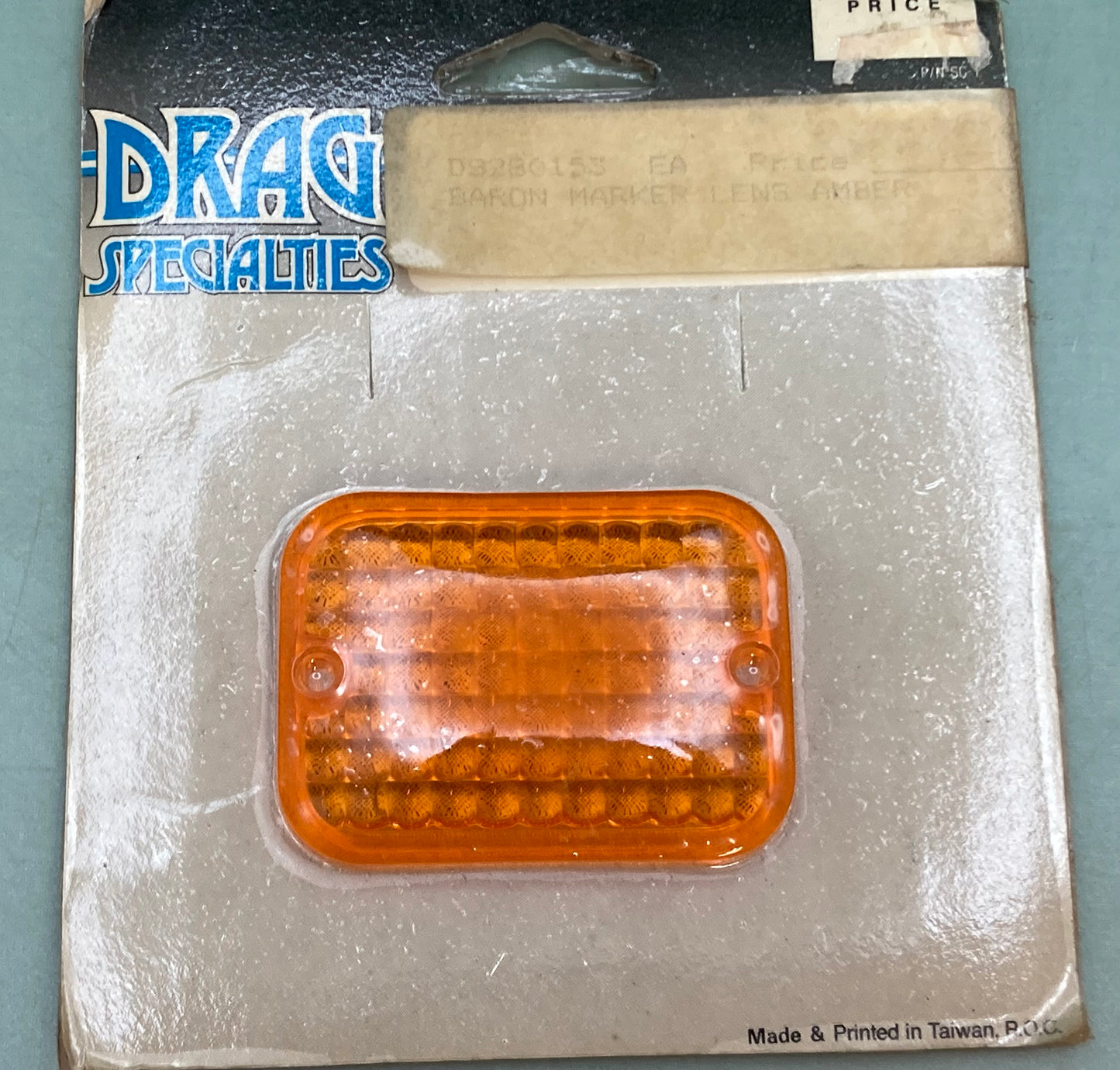 New Genuine Drag Specialties DS-280153 Baron Amber Marker Light Lens