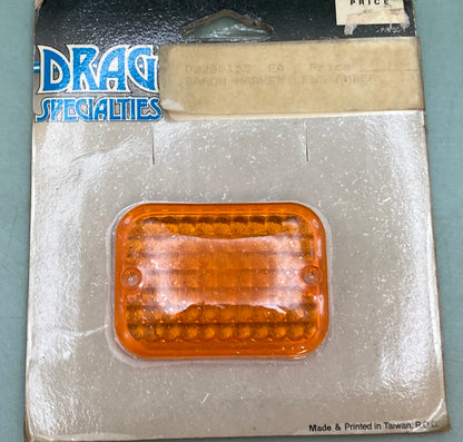 New Genuine Drag Specialties DS-280153 Baron Amber Marker Light Lens