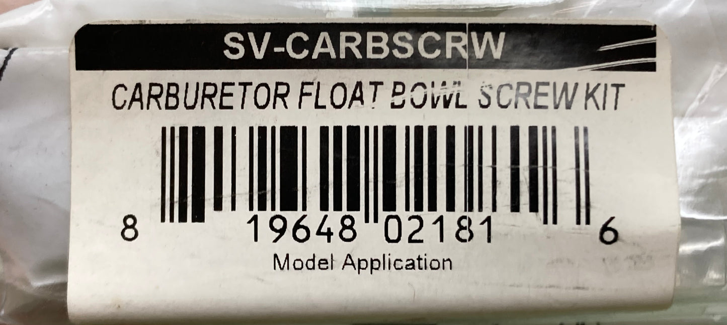 New Genuine Bolt M/C Hardware 24020240 Screw Carburetor Float Bowl Kit