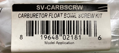 New Genuine Bolt M/C Hardware 24020240 Screw Carburetor Float Bowl Kit