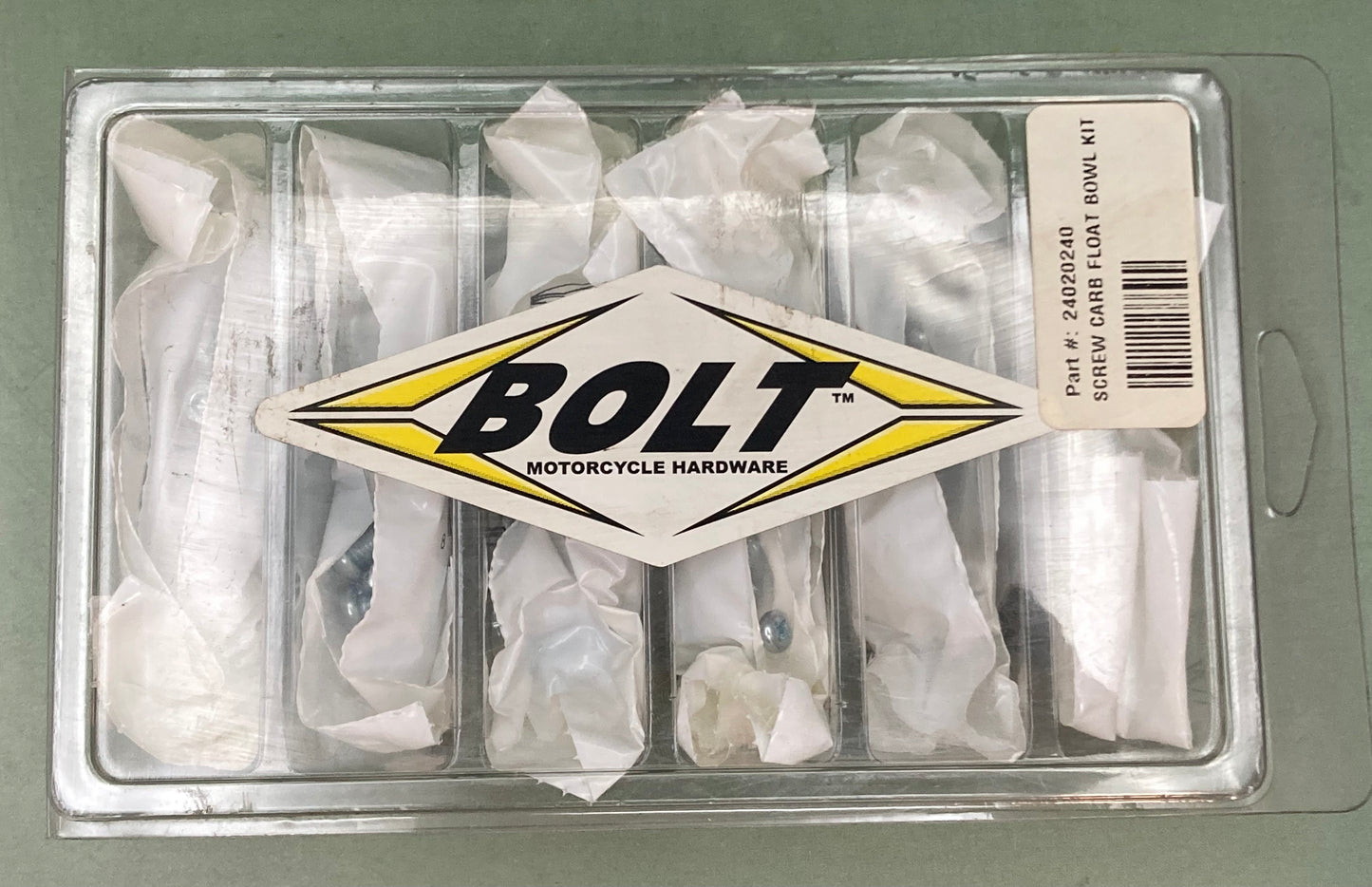 New Genuine Bolt M/C Hardware 24020240 Screw Carburetor Float Bowl Kit