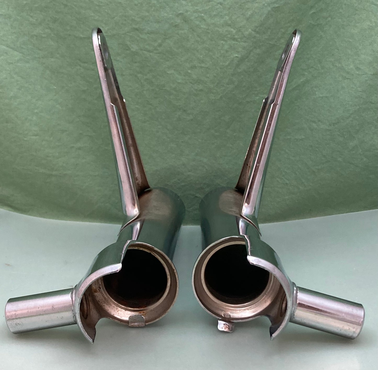 Honda CB650 Custom front fork ears headlight mount set chrome 1981