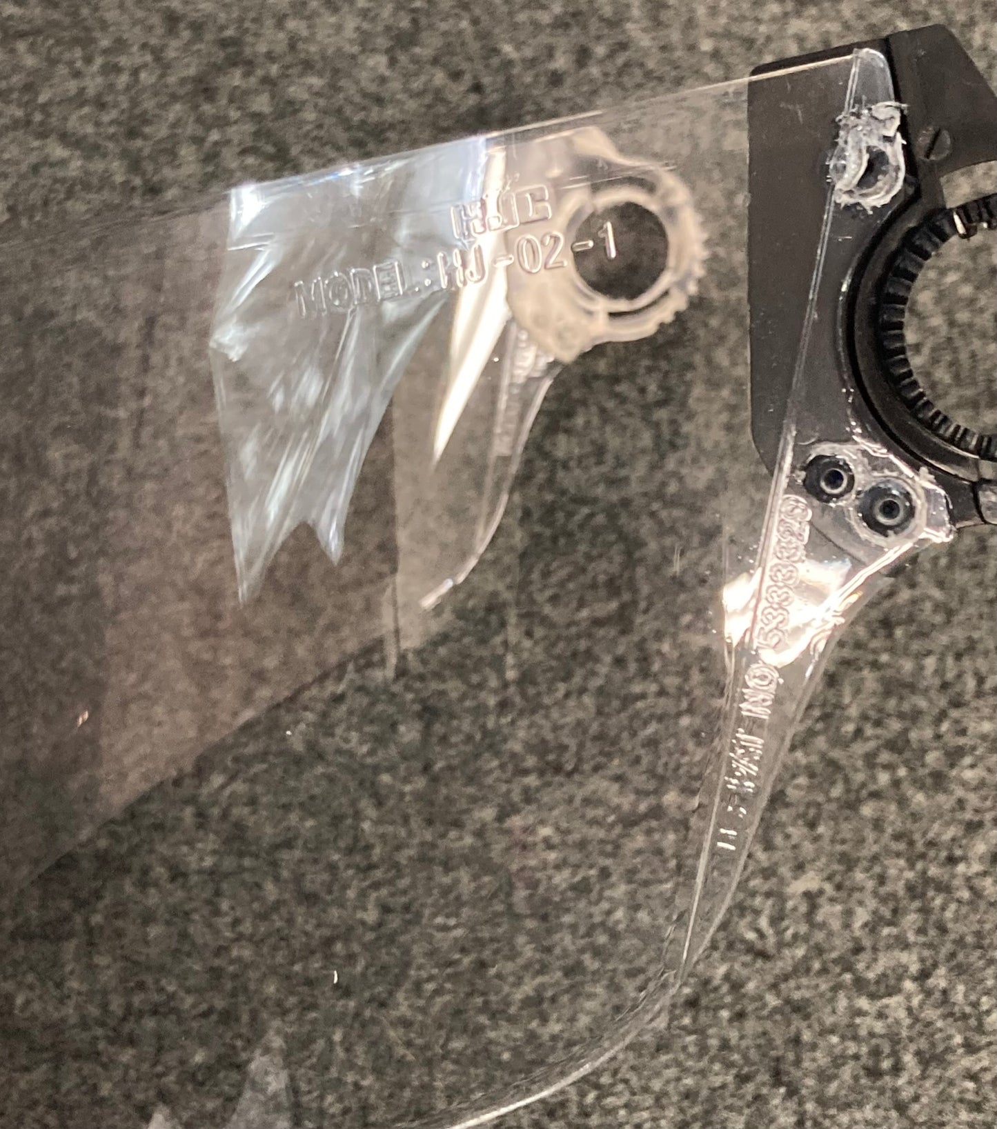 New Genuine HJC HJ-02-1 Clear Replacement Face Shield