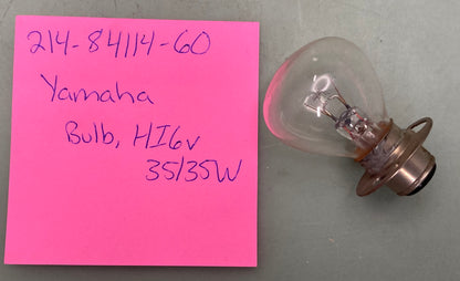 New Replaces Yamaha 214-84114-60 Bulb, Hl6v35/35W 214-84114-60-00