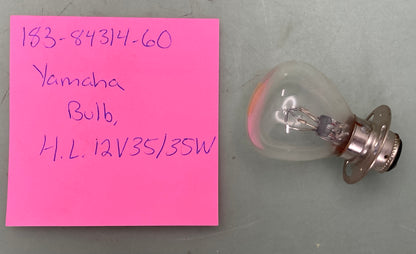 New Replaces Yamaha 183-84314-60 Bulb, H.L.12V35/35W 183-84314-60-00