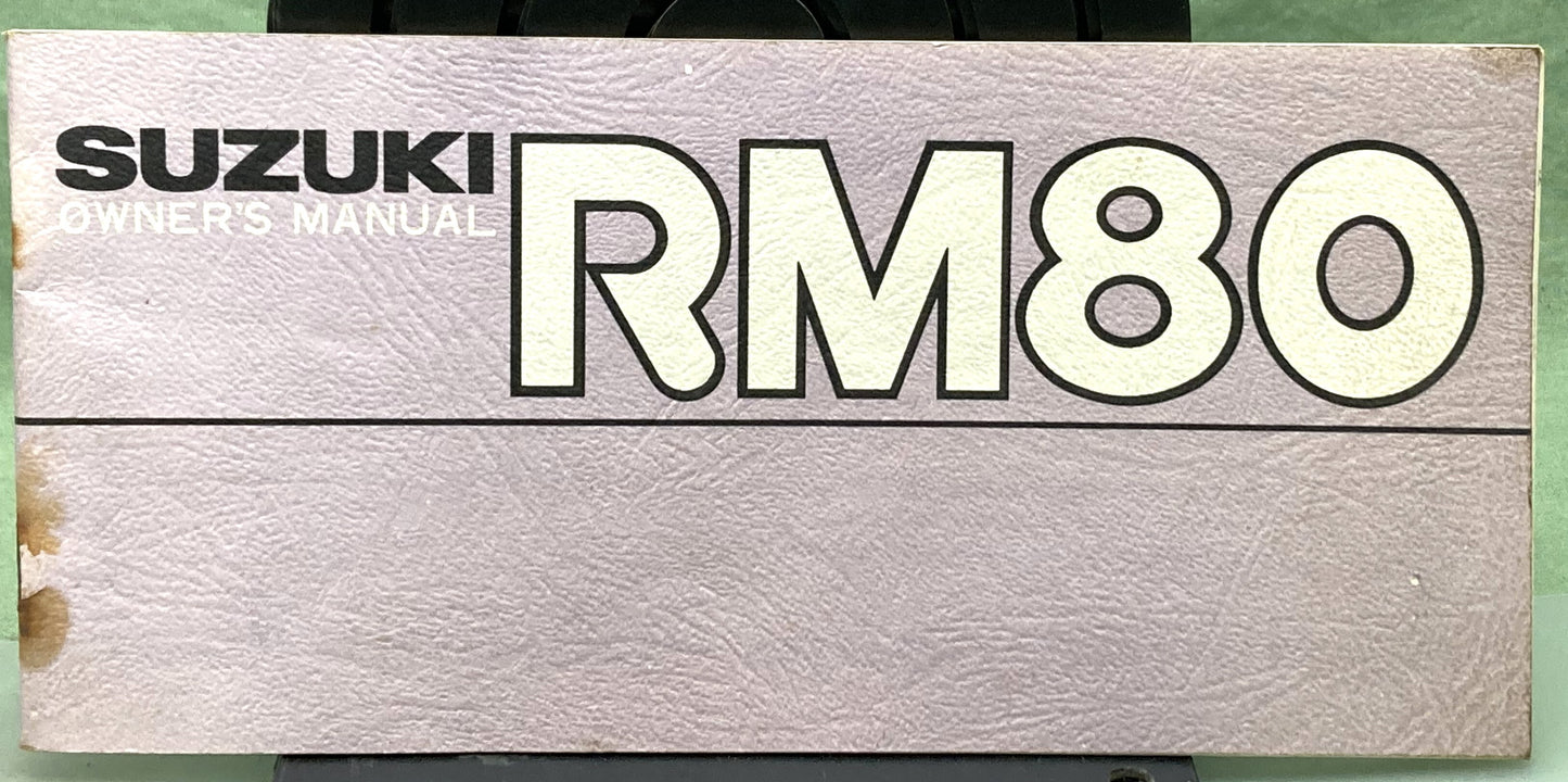 Genuine Suzuki 99011-41651 RM80 Owner's Manual 1978