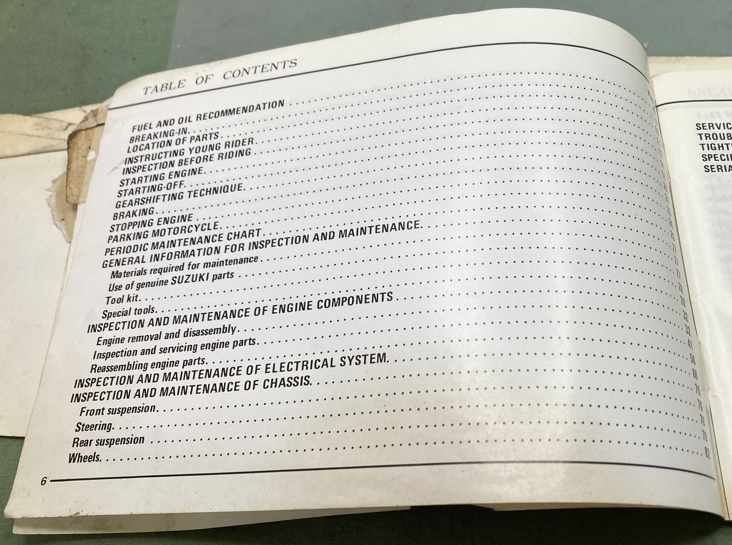 Genuine Suzuki 99011-20320-03A RM80 Owner's Manual 1979