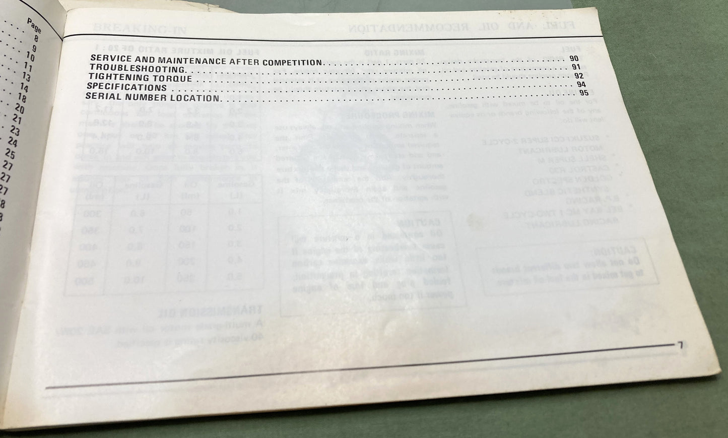 Genuine Suzuki 99011-20320-03A RM80 Owner's Manual 1979