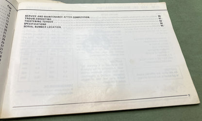 Genuine Suzuki 99011-20320-03A RM80 Owner's Manual 1979