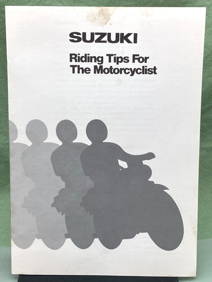 Genuine Suzuki 99014-20602 Motorcycle Riding Tips 1983