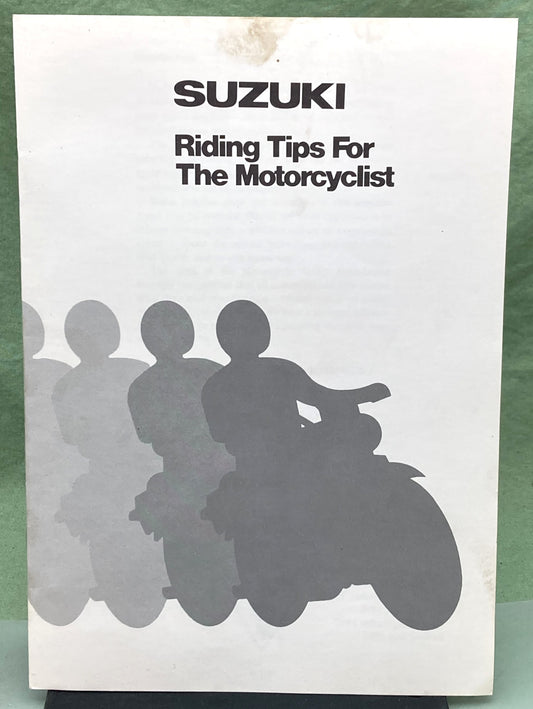 Genuine Suzuki 99014-20602 Motorcycle Riding Tips 1983