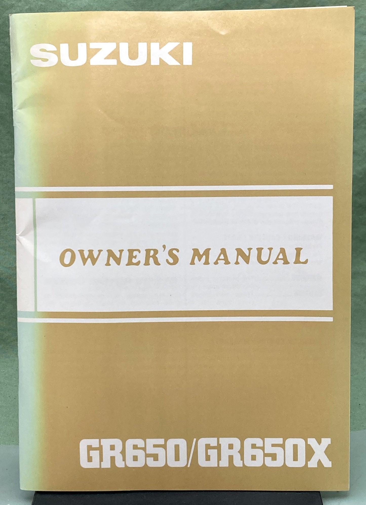 Genuine Suzuki 99011-15520-03A GR650/GR650X Owner's Manual 1983