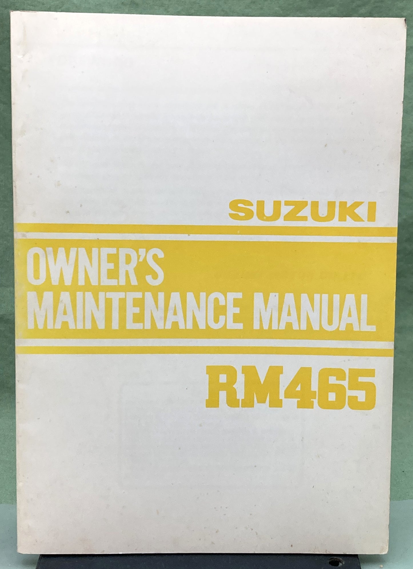 Genuine Suzuki 99011-14221-03A RM465 Owner's Maintenance Manual 1981