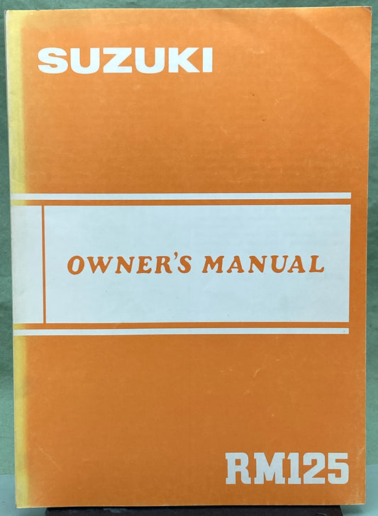 Genuine Suzuki 99011-14122-03A RM125 Owner's Manual 1982