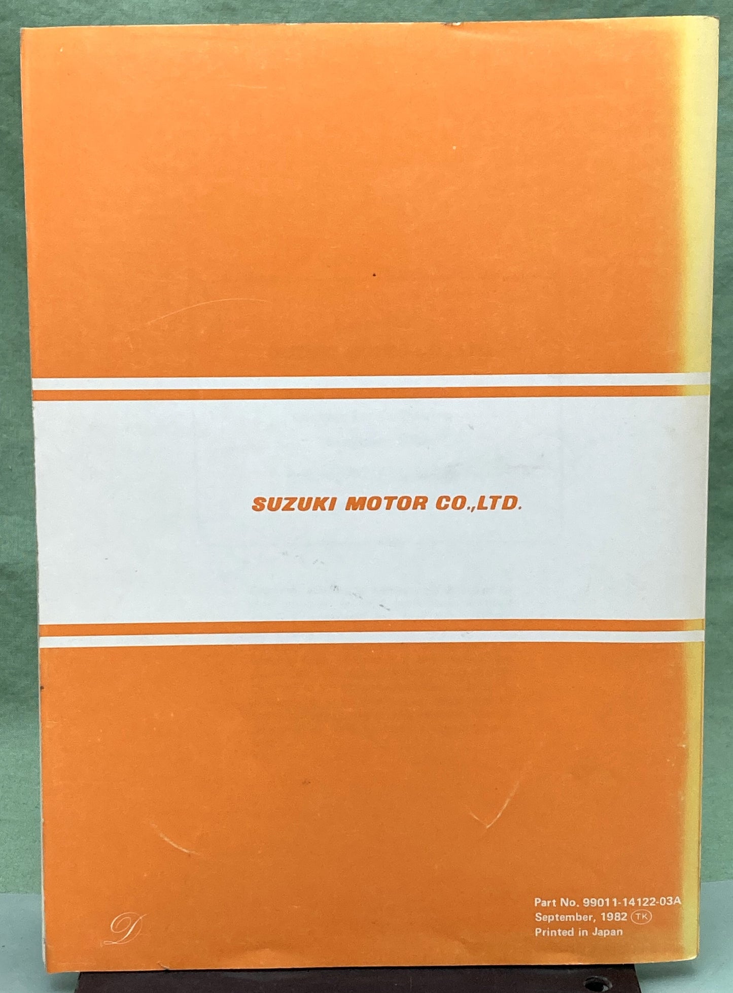 Genuine Suzuki 99011-14122-03A RM125 Owner's Manual 1982
