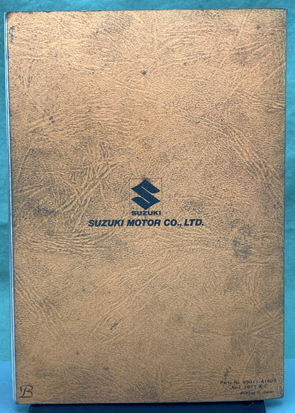Genuine Suzuki 99011-41603 RM125 Owner's Manual 1977