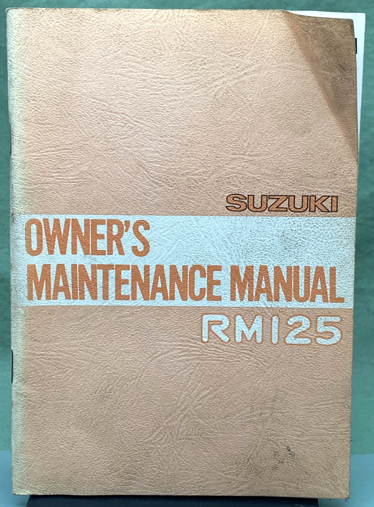 Genuine Suzuki 99011-41603-03A RM125 Owner's Maintenance Manual 1978