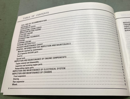 Genuine Suzuki 99011-20321-03A RM80 Owner's Manual 1980