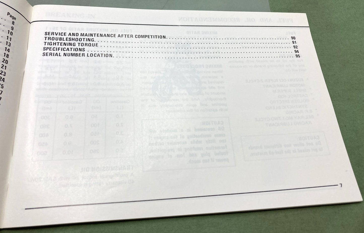 Genuine Suzuki 99011-20321-03A RM80 Owner's Manual 1980