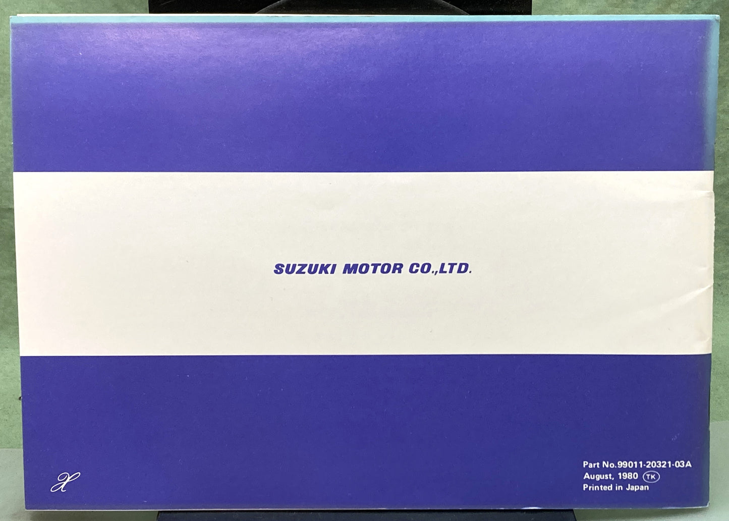 Genuine Suzuki 99011-20321-03A RM80 Owner's Manual 1980
