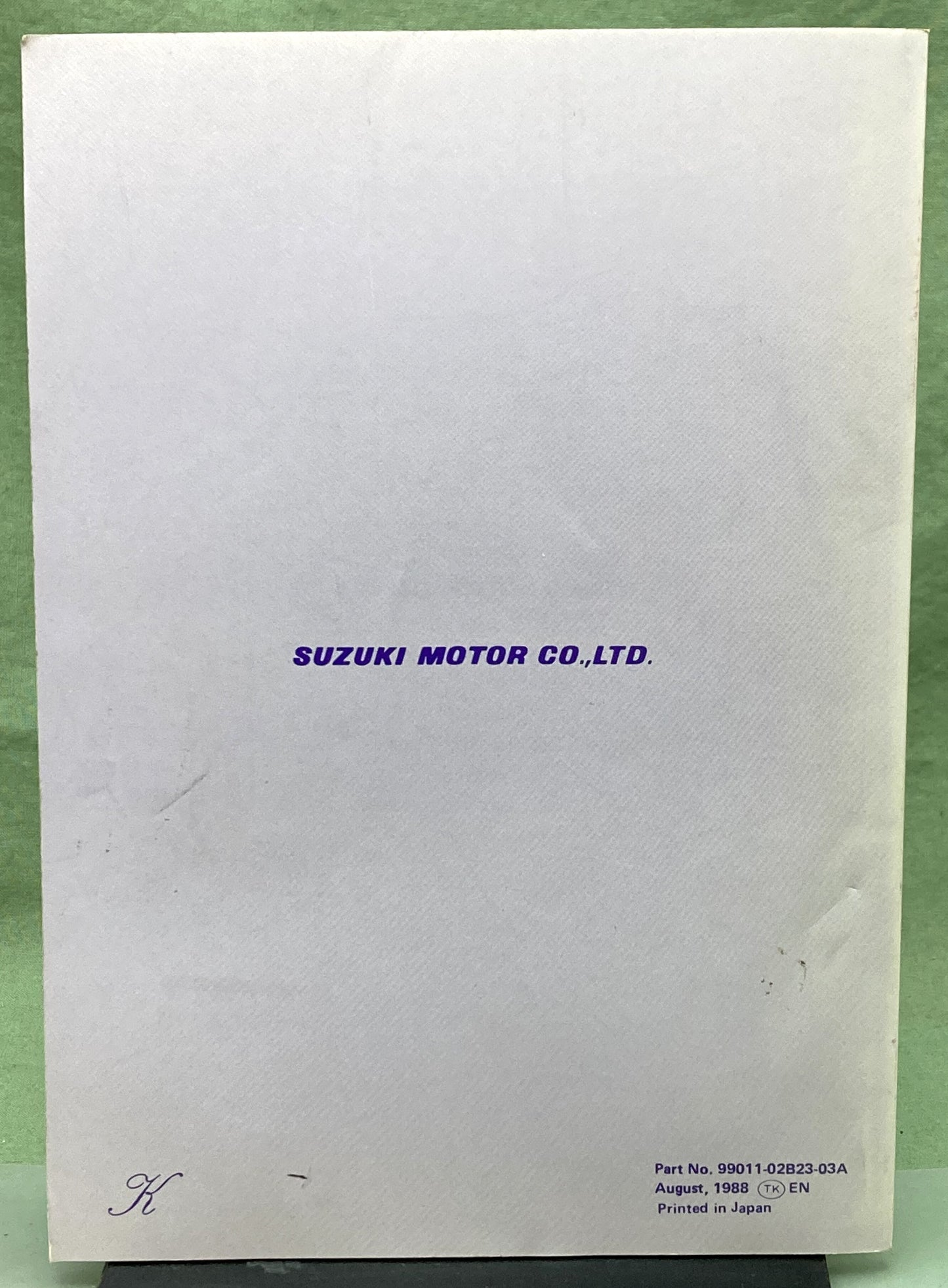 Genuine Suzuki 99011-02B23-03A RM80 Owner's Maintenance Manual 1988