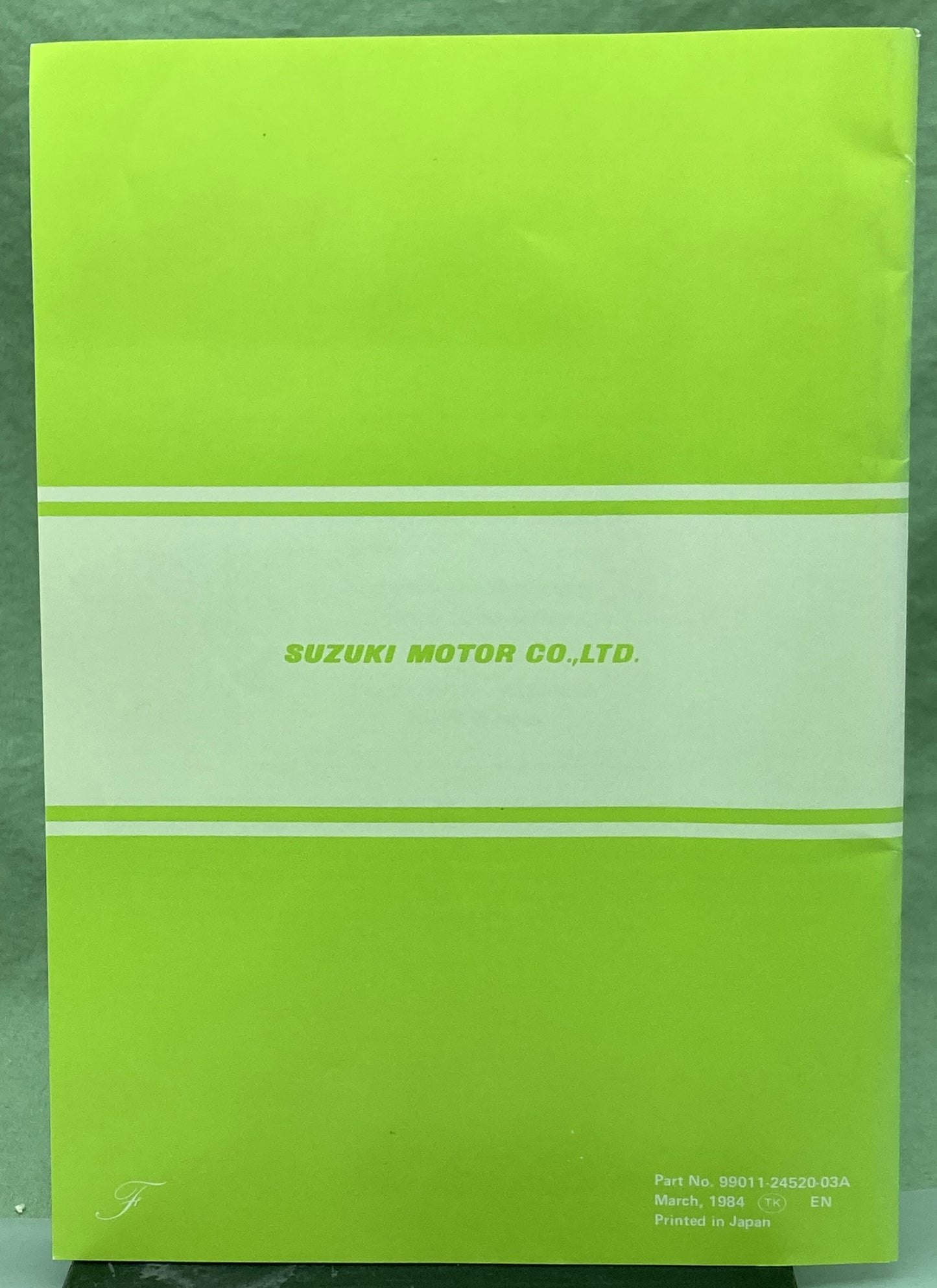 Genuine Suzuki 99011-24520-03A LT250E Owner's Manual 1984