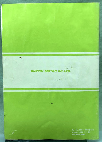 Genuine Suzuki 99011-38223-03A SP250 Owner's Manual 1984