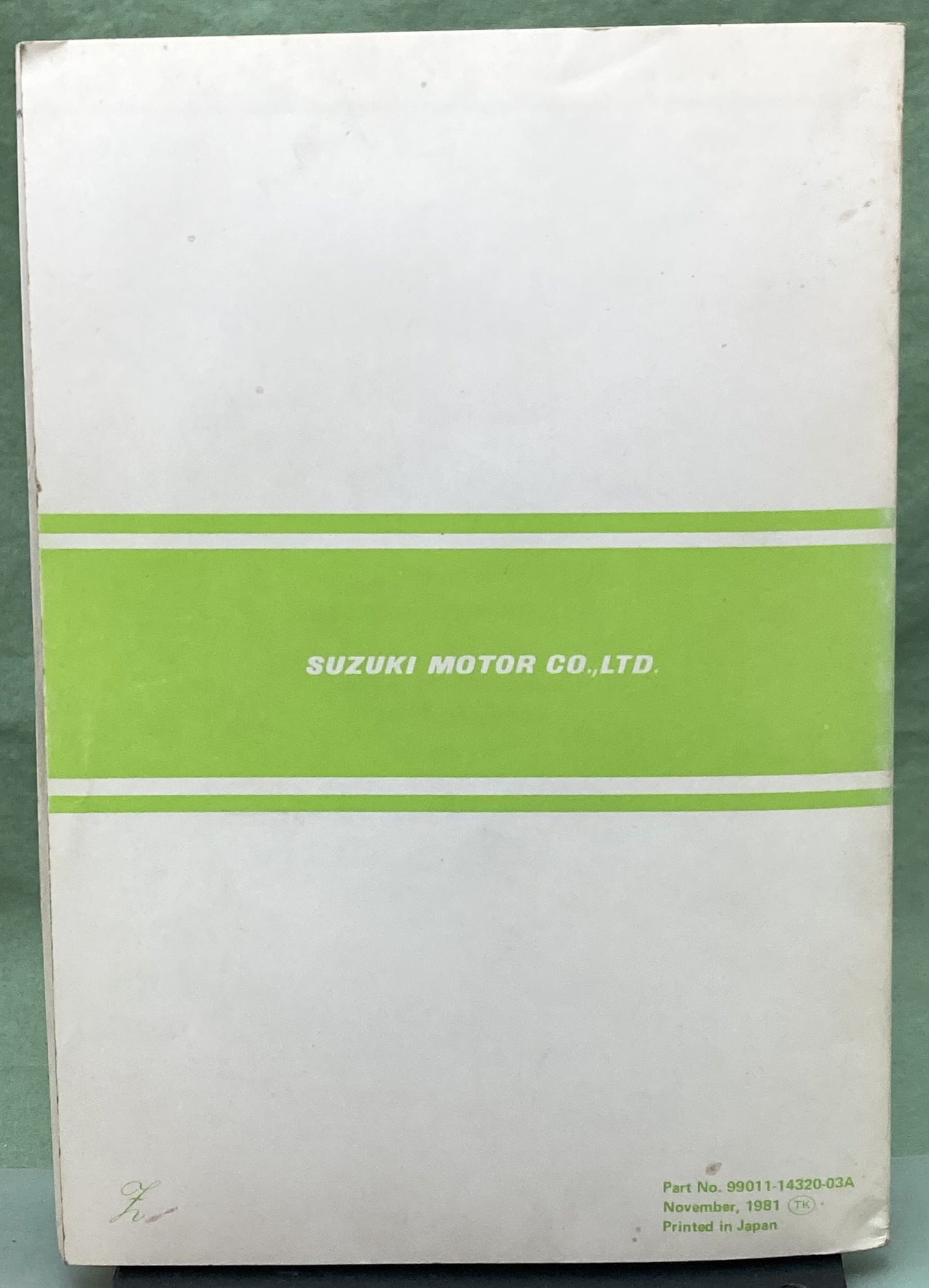 Genuine Suzuki 99011-14320-03A RM250 Owner's Maintenance Manual 1981