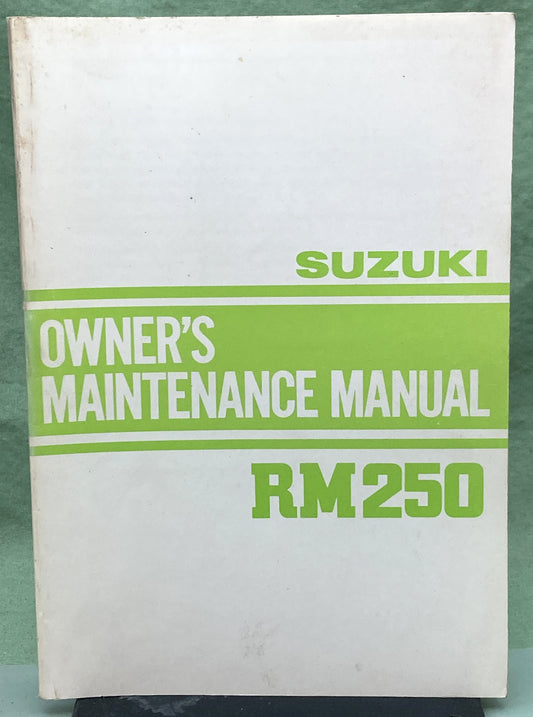 Genuine Suzuki 99011-14320-03A RM250 Owner's Maintenance Manual 1981