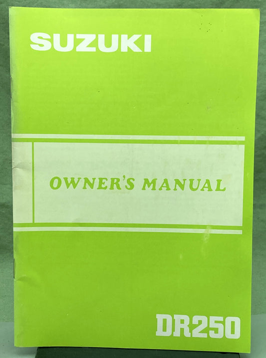 Genuine Suzuki 99011-38233-03A DR250 Owner's Manual 1984