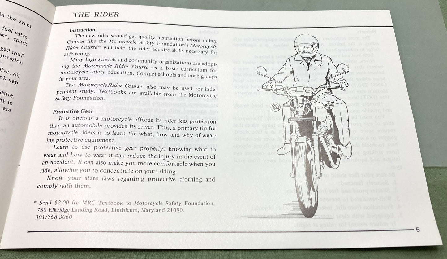 Genuine Suzuki 99014-20601 Riding Tips for The Motorcyclist 1978