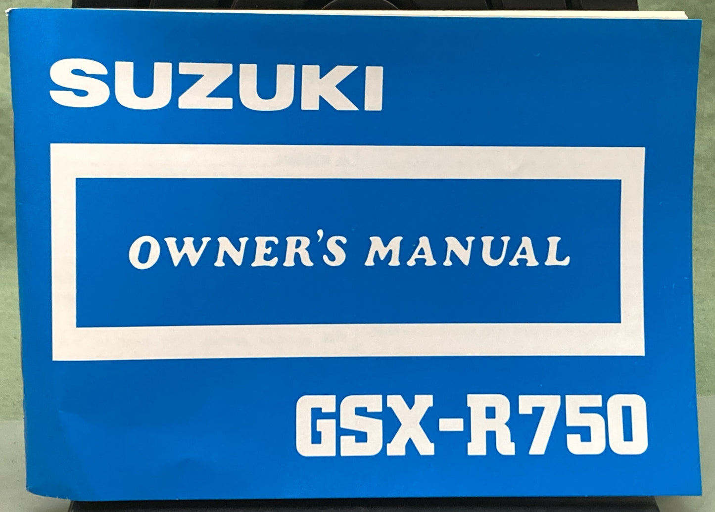 Genuine Suzuki 99011-27A22-03A GSX-R750 Owner's Manual 1987