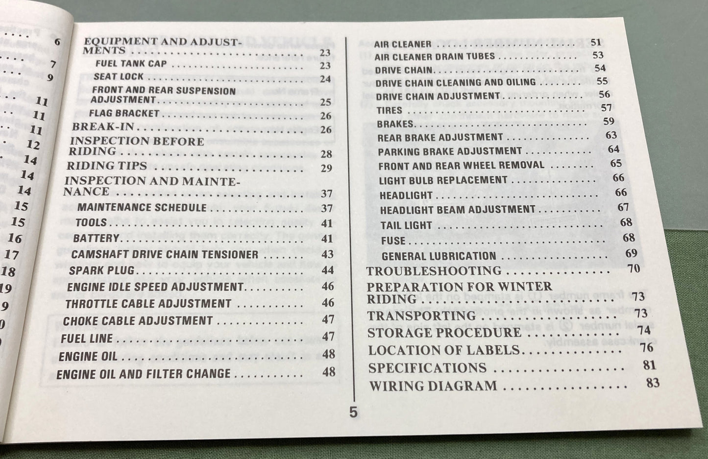 Genuine Suzuki 99011-35B20-03A LT230E Owner's Manual 1986